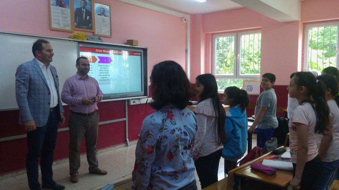İlçe Milli Eğitim Müdürümüz Sayın Murat ÇELİK'in Hafta Sonu Destekleme ve Yetiştirme Kursları Ziyareti