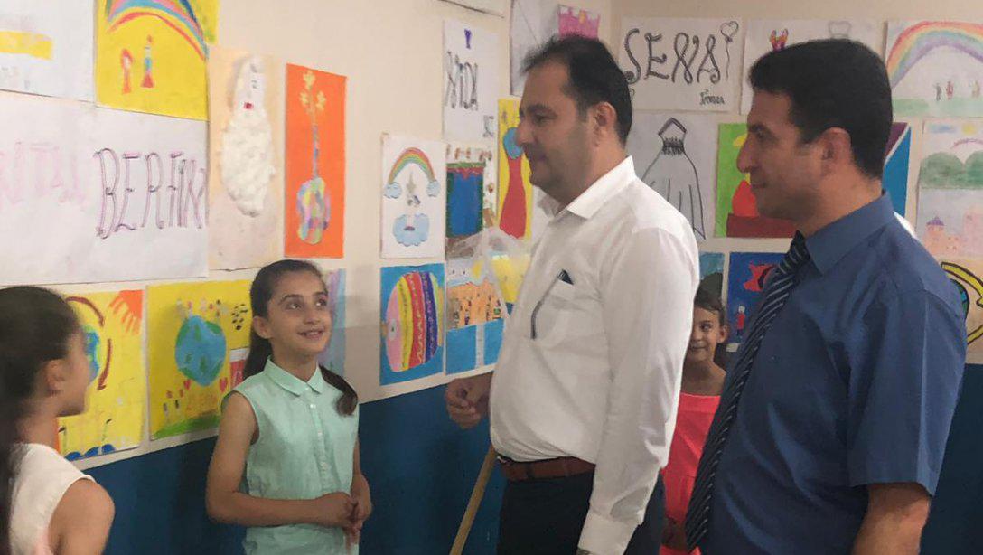 İlçe Milli Eğitim Müdürümüz Sayın Murat ÇELİK, Resim Sergisinin Açılışını Yaptı