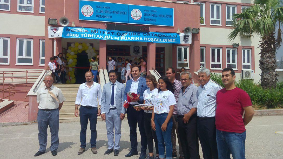 İlçe Milli Eğitim Müdürümüz Sayın Murat ÇELİK, Necla-Mithat Öztüre Ortaokulu´nun Tübitak 4006 Bilim Fuarı Açılışına Katıldı