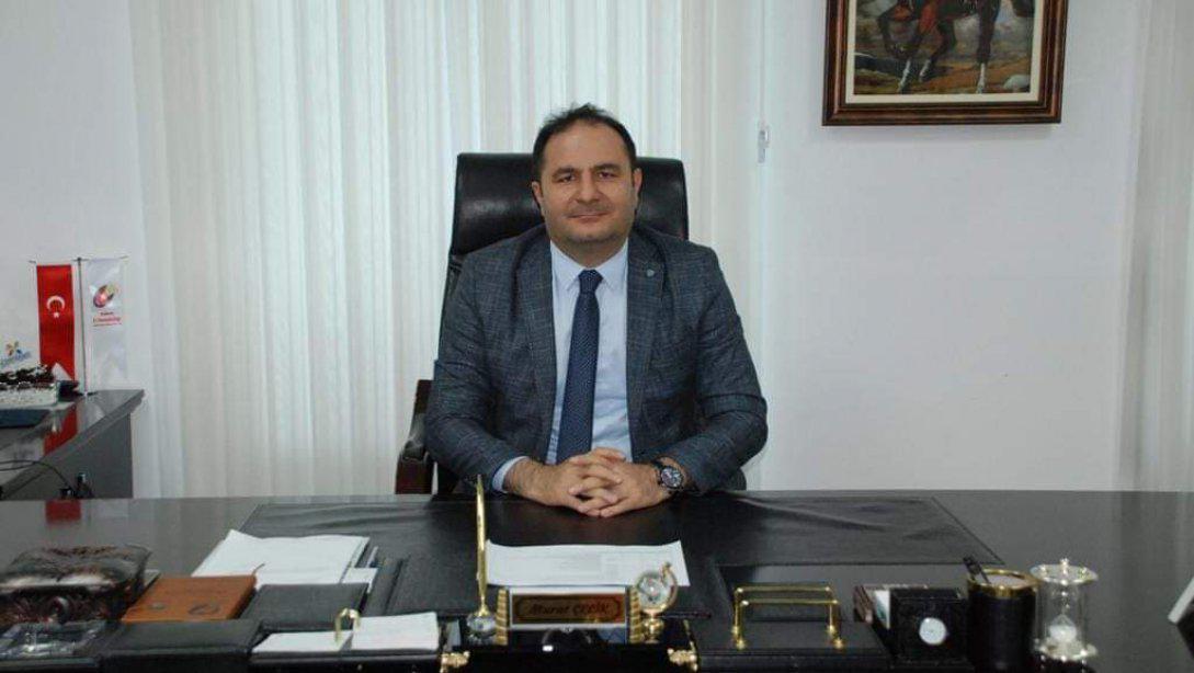 İlçe Milli Eğitim Müdürümüz Sayın Murat ÇELİK'in 29 Ekim Cumhuriyet Bayramı Kutlama Mesajı