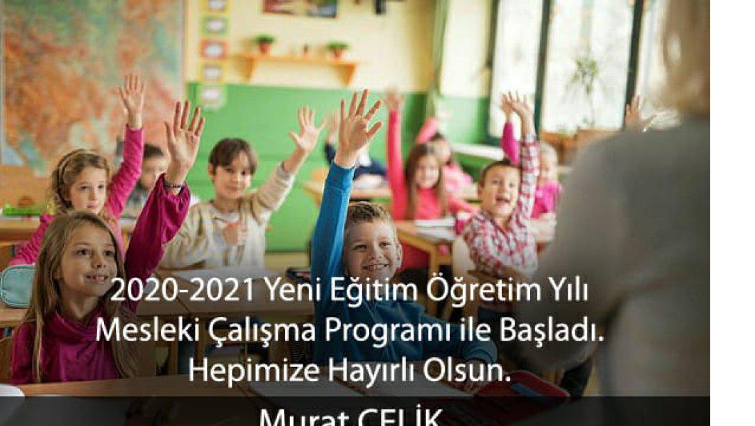 İlçe Milli Eğitim Müdürümüz Sayın Murat ÇELİK'in 2020-2021 Eğitim Öğretim Yılı Mesajı
