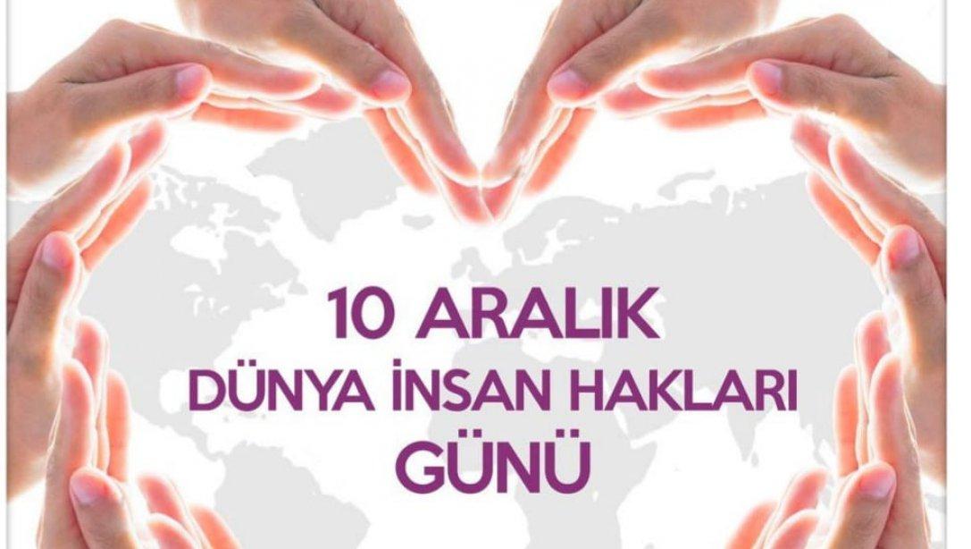 İlçe Milli Eğitim Müdürümüz Sayın Murat ÇELİK'in 10 Aralık İnsan Hakları Günü Kutlama Mesajı